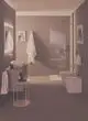 Badezimmeransicht mit Wand-WT-Armatur von Ideal Standard, Waschbecken, Bidet und Dusche. Helle Wände und natürliche Lichtverhältnisse, minimalistische Einrichtung.